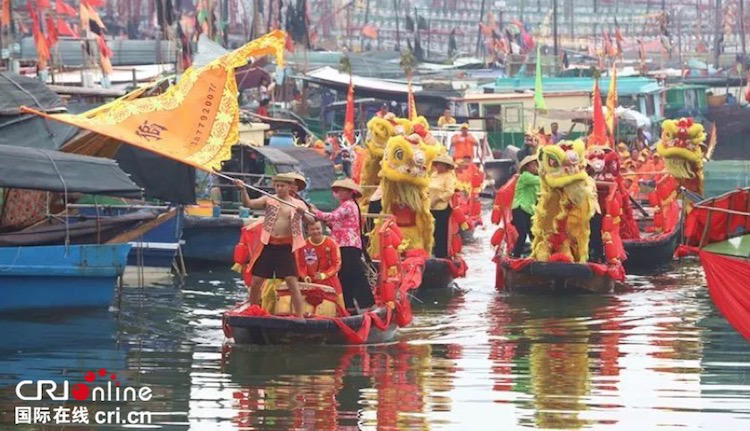 【唐已審】【供稿】【八桂大地、八桂大地-北海】【旅遊文體】【焦點圖】【移動端-焦點圖】北海疍家水上婚禮鬧端午