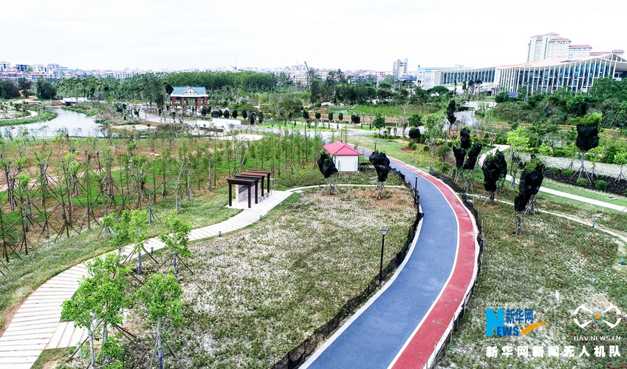 福建湄洲島“治水”展露生態美景