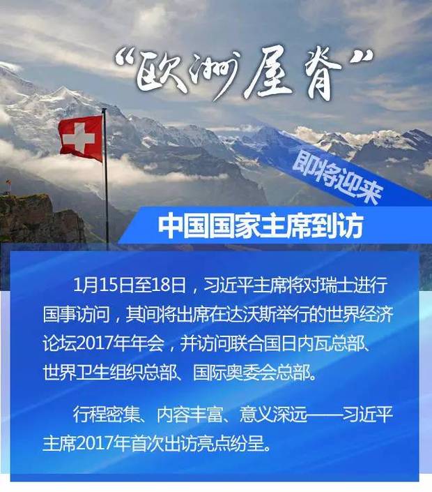 習近平離京對瑞士聯邦進行國事訪問 新年首訪有五大看點