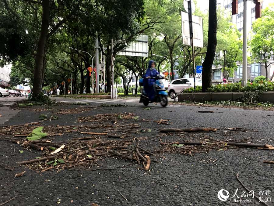 【焦點圖】颱風“瑪莉亞”登陸在即 狂風暴雨開始襲擊福建