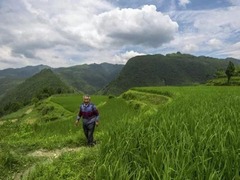 81歲老黨員黃大發歷時36年絕壁鑿出一條貴州“紅旗渠”