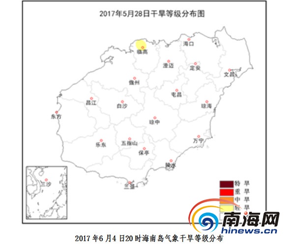 【頭條】【即時快訊】6-8日瓊島高溫緩解 部分地區有陣雨或雷陣雨