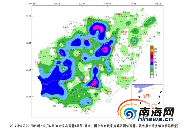 【頭條】【即時快訊】6-8日瓊島高溫緩解 部分地區有陣雨或雷陣雨