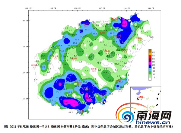 【頭條】【即時快訊】海南今起開啟降雨模式 5日至9日局部有暴雨