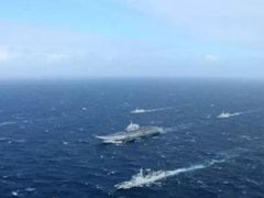 臺媒:遼寧艦今日淩晨穿越台灣海峽 臺軍全程監控