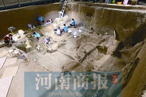 【頭條列表】鄭國車馬坑出土2400年前“豪華房車”：車頂帶彩繪