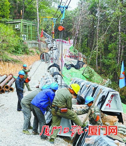 【大頭條下文字】【廈門】【移動版】【Chinanews帶圖】廈門：重點項目建設快馬加鞭