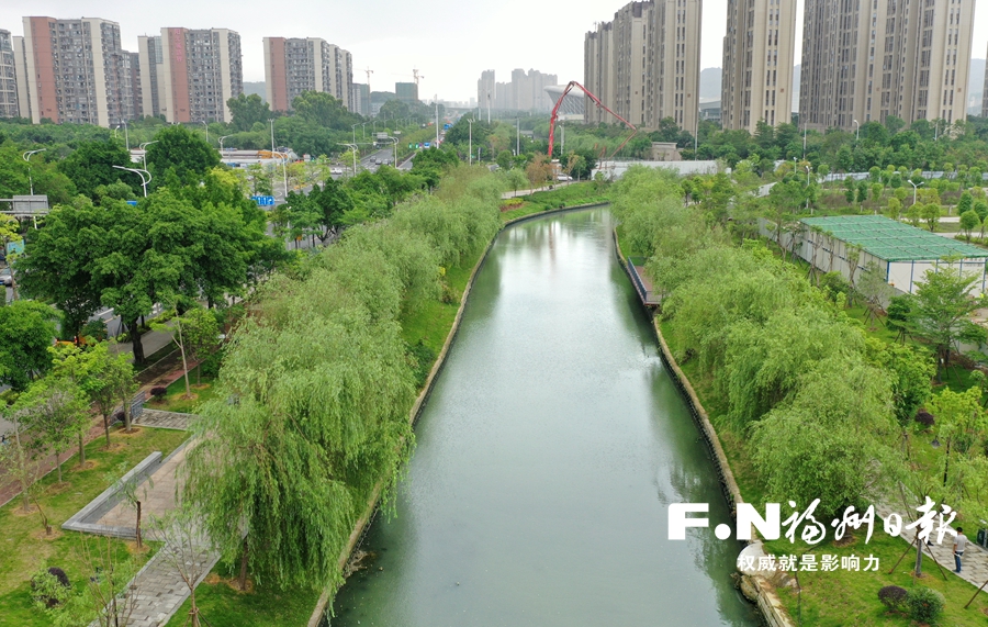 【焦點圖】【福州】【移動版】【Chinanews帶圖】福州城區首條開展驗收的河道飛鳳河完成“初試”