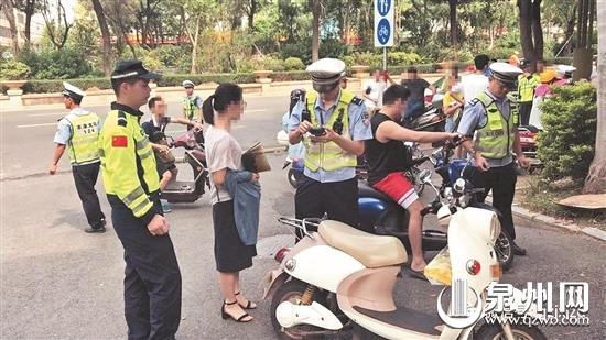 泉州中心市區整治電動車違法 1個月查處上萬起