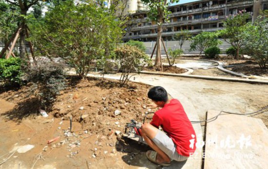 福州中心區域再添綠地 位於五一北路與東大路交叉口附近