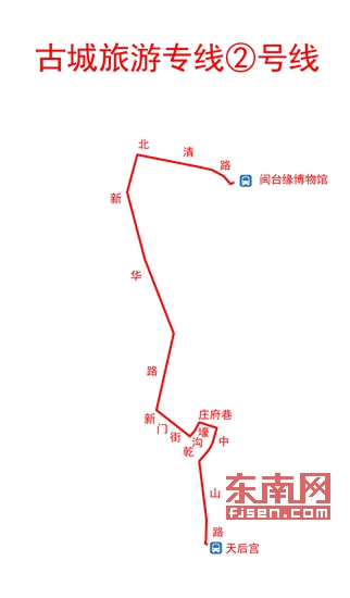 泉州社區巴士“小白”21日起推出2條古城旅遊專線