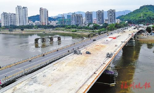 福州新洪山橋11月底半幅通車 交通導改方案出爐