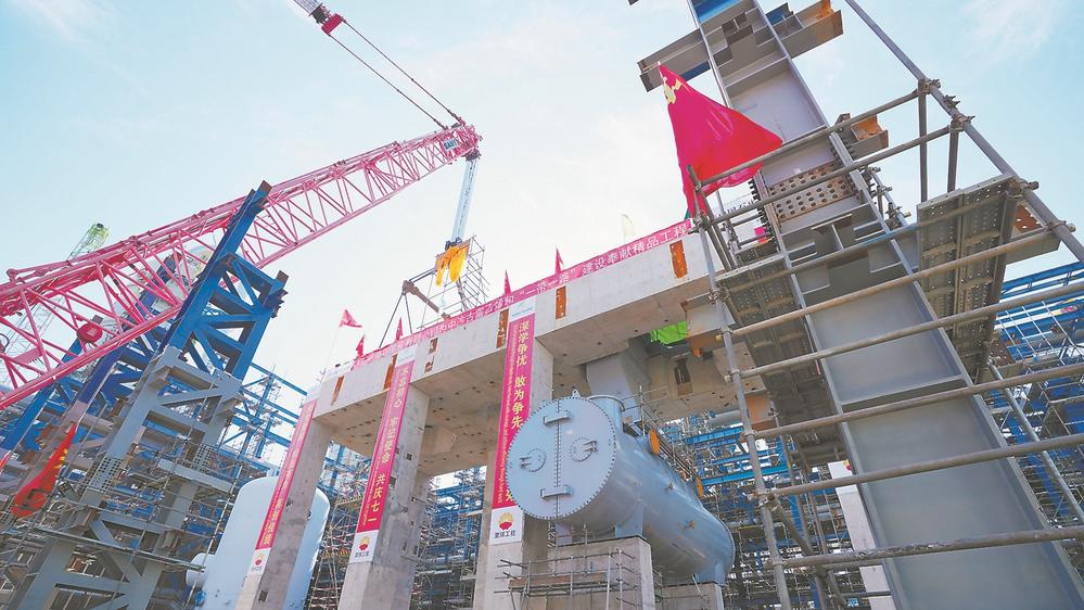 中沙古雷乙烯項目裝上了“心臟”