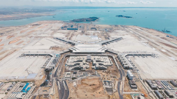 廈漳泉城際鐵路R1線機場段土建預留二期工程主體結構封頂