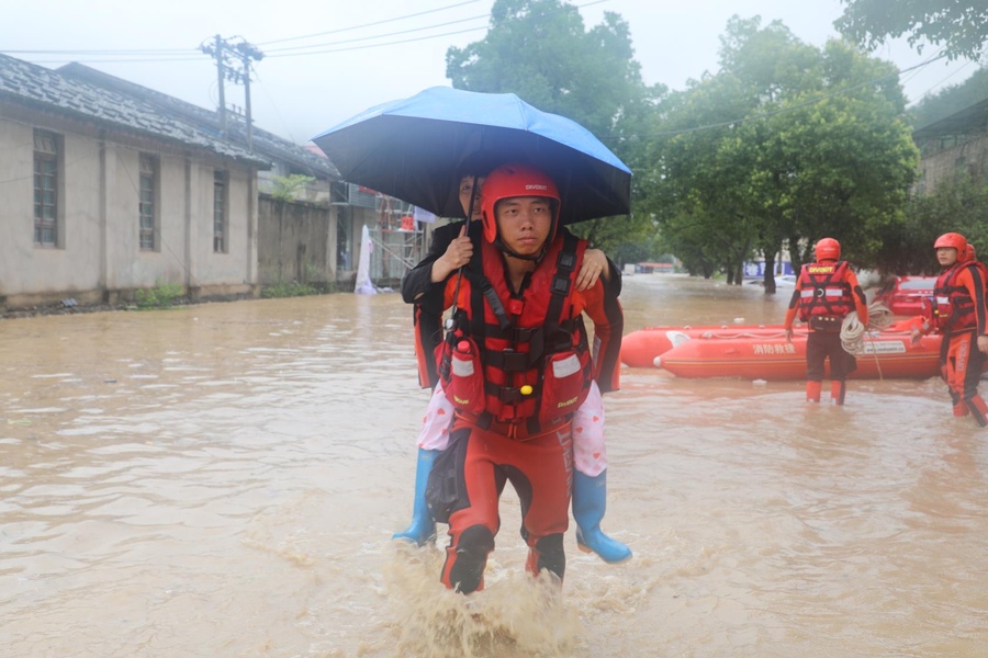 暴雨侵襲武夷山 福州消防緊急增援施救已轉移243人