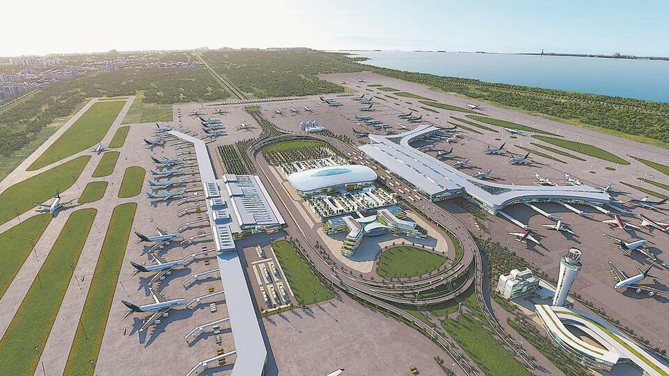 福州機場二期擴建工程航站樓主體結構開始施工_fororder_3cba280b-3db3-4878-bd8f-1d2eaa668c93