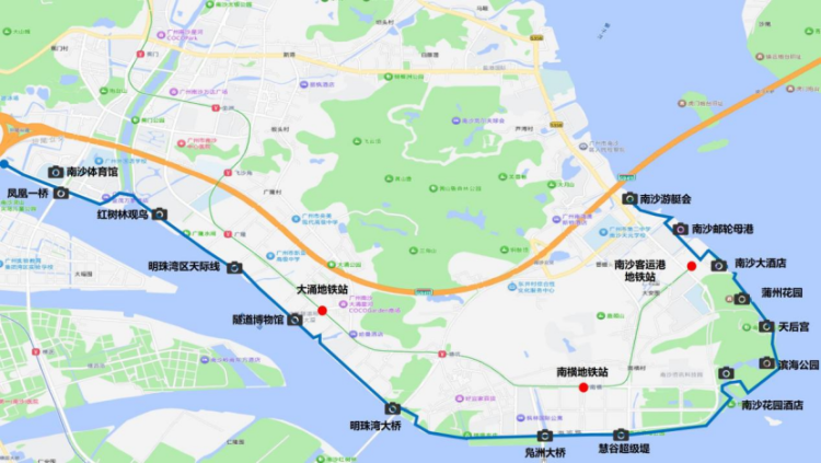國慶假期廣州南沙“情侶路”開放騎行_fororder_圖片3