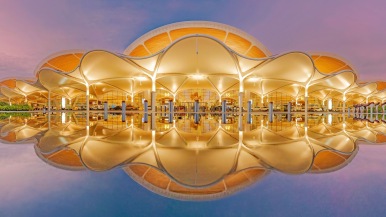 “羊城花冠”盛放 廣州白雲國際機場T3航站樓投運