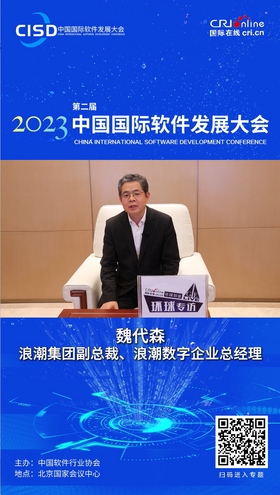【國際在線微訪談】魏代森：以浪潮海岳企業數字化平臺 助力推進企業數字化轉型_fororder_截圖20230423111233