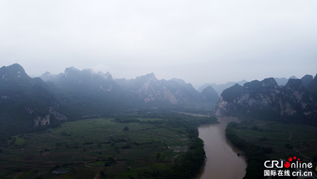 【OK】【廣西原創】廣西寧明花山岩畫景區：煙雨繞寧明 晚霞照花山（組圖）