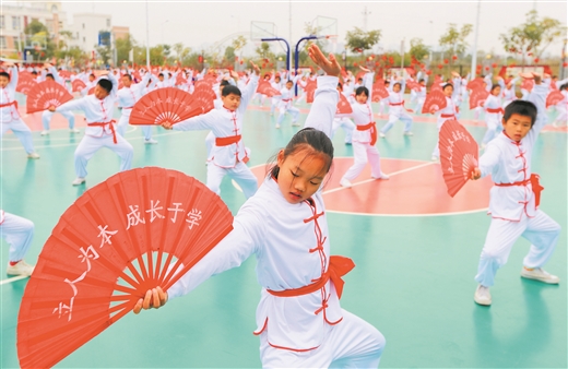 來賓市以武術教育為切入點開發學生潛能