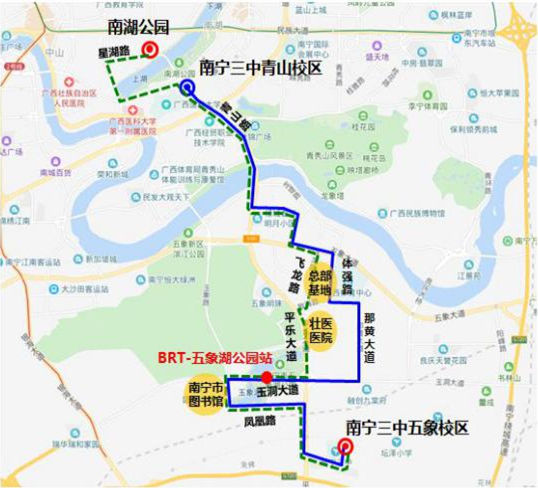 【唐已審】【供稿】南寧市：調整4條公交線路服務五象總部基地