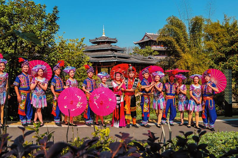 《青春版劉三姐》山水實景演出在南寧園博園上演