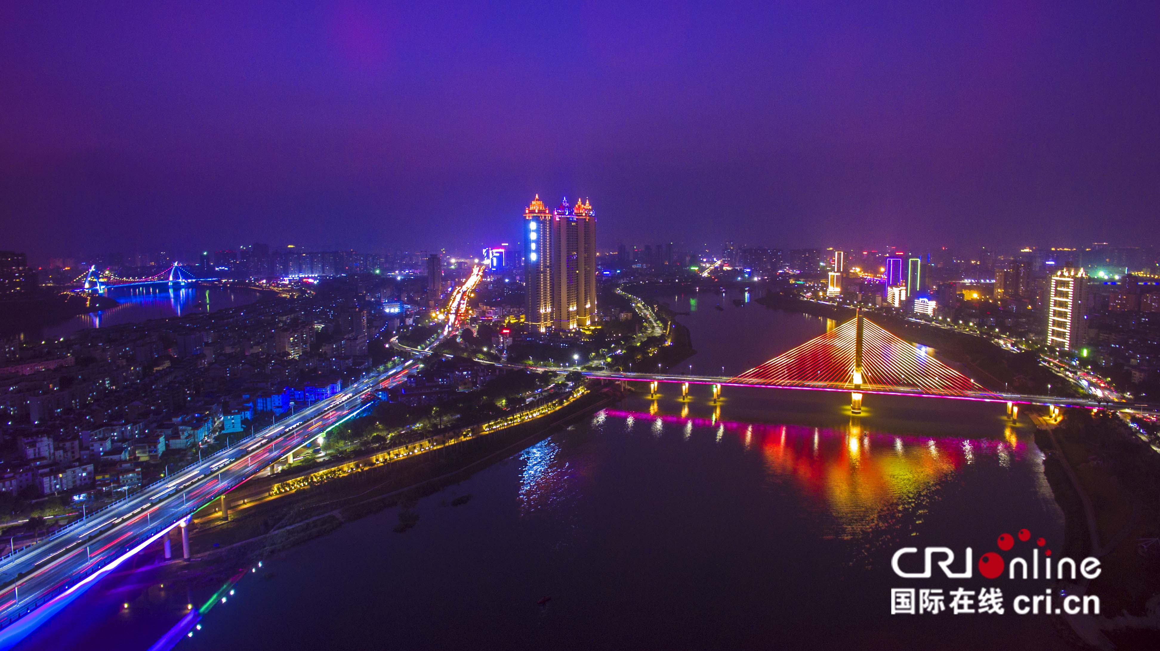 南寧市：煙火氣息點亮城市夜景