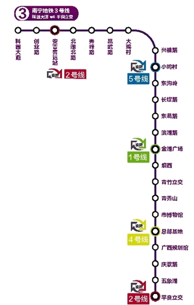 300多市民嘗鮮南寧地鐵3號線