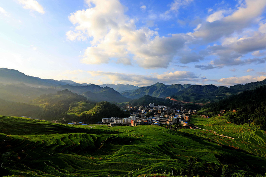 廣西融水：盛夏相約賞梯田