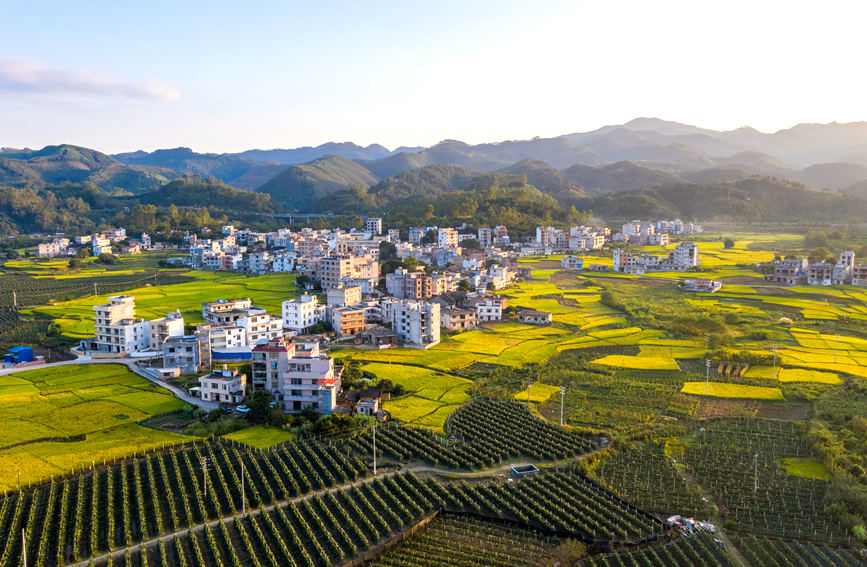 廣西岑溪：青山環抱鄉村如畫