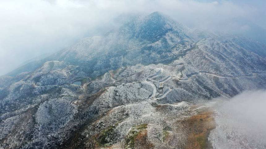 廣西三江：侗鄉雪景美如畫