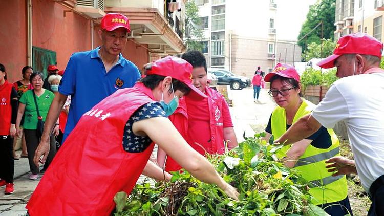 南寧興寧區：黨員先鋒帶頭 美化社區環境