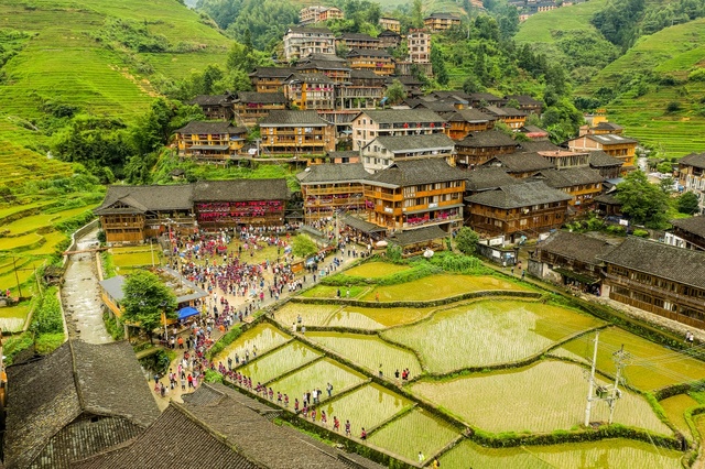 廣西：“最佳旅遊鄉村”大寨村的瑤鄉梯田風光