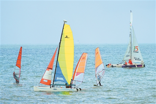 首屆全國學青會沖浪項目決賽在北海舉行