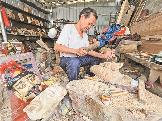 儺面雕刻：文化堅守與民族交融印記_fororder_8661665_wangw_1747033513968_b