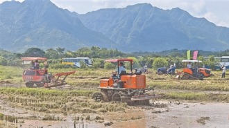 廣西水稻機械化率突破85% 科技賦能攻破“巴掌田”難題
