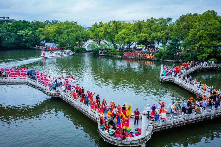 桂林各大景區“廣西三月三”主題文旅活動精彩紛呈