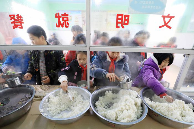 廣西柳州免費午餐惠及近千所學校 廣西柳州免費午餐惠及近千所學校