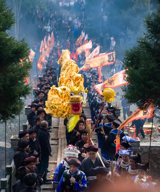 貴州三穗寨頭村慶祝“二月二禳橋節” 傳承文化祈吉祥_fororder_640 (5)