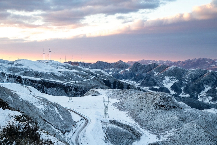 貴州赫章：高原雪景美如畫