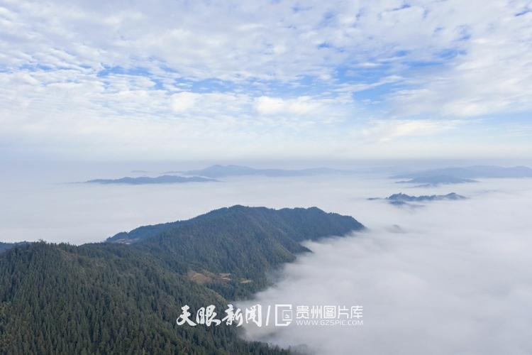 （中首）黔東南從江：冬日山村雲海美