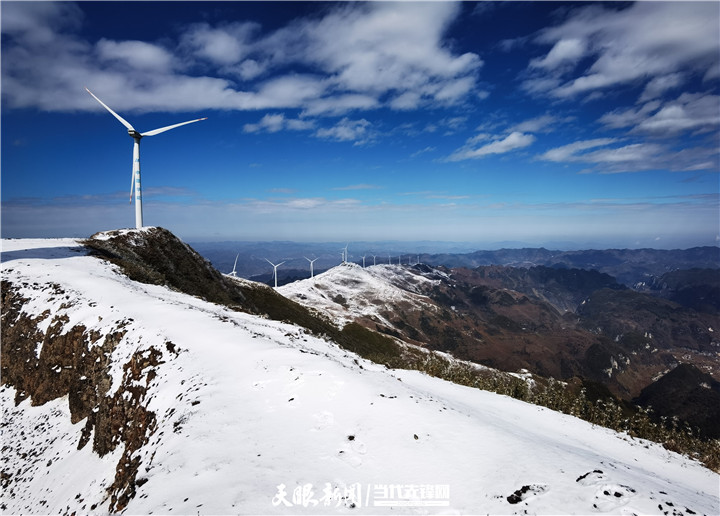 （中首）畢節赫章：韭菜坪雪後“霧凇”驚艷美景醉人