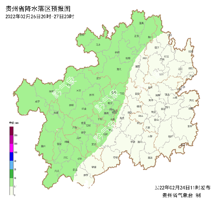 2月27日 貴州省各地氣溫將回升