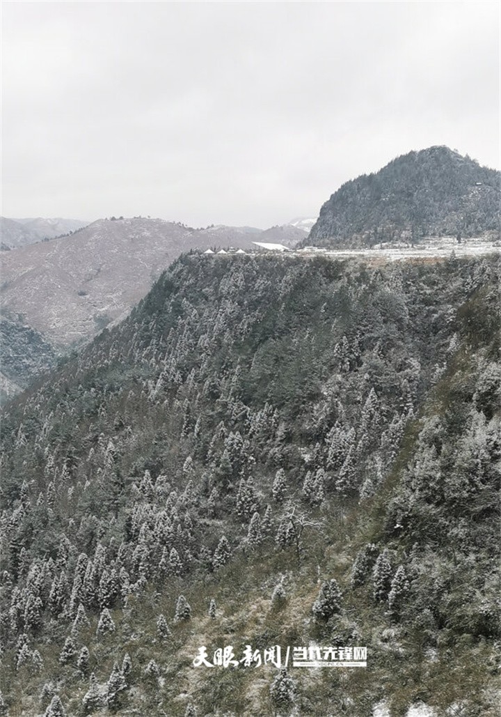 花溪高坡：梯田雪景美如畫