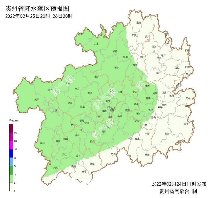 2月27日 貴州省各地氣溫將回升