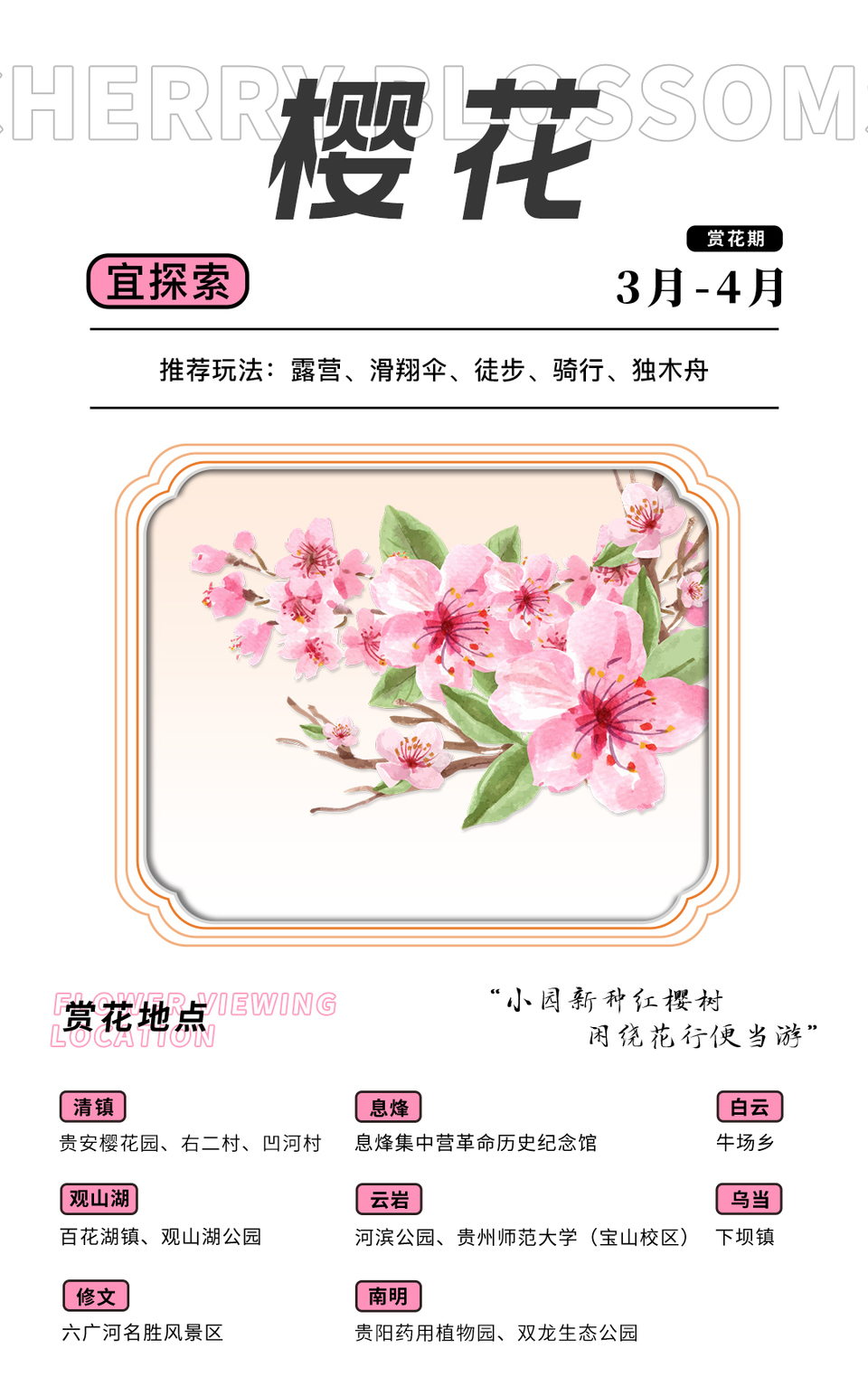 貴陽貴安發佈2023年“春遊貴陽賞花地圖”和“賞花月曆”_fororder_1