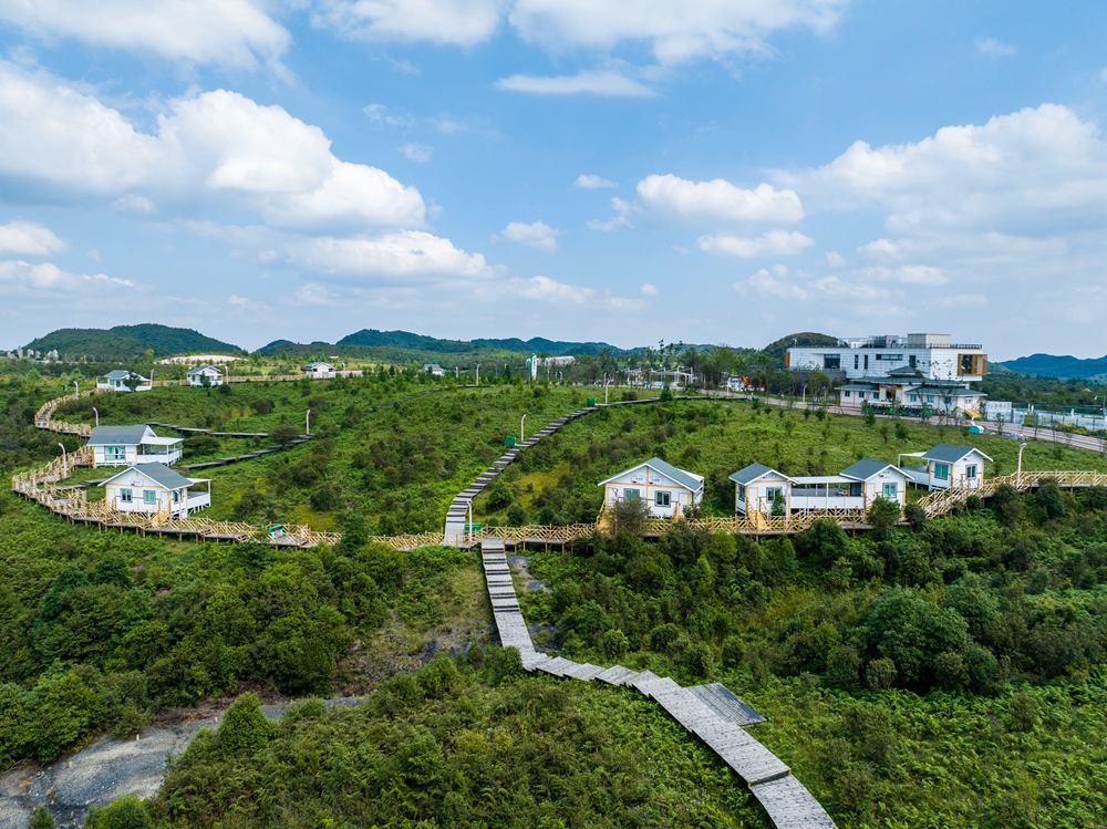 貴州畢節：建草原景點豐富山地旅遊_fororder_2023年9月2日，在貴州省畢節市百里杜鵑管理區方家坪景區裏拍攝的美景。 (9)