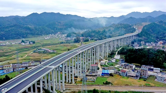 貴州：稅惠紅利澆築鄉村振興“路基”_fororder_沿印松高速公路。 吳天元 攝