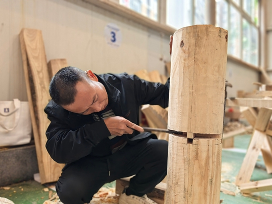 全國文物行業職業技能選拔賽貴州木作、泥瓦作展才藝
